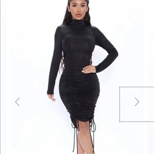 Fashion Nova Ruched Dress